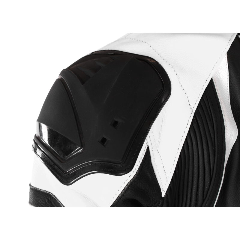 RSA GT2 sort og hvid motorcykeloverall udsalg