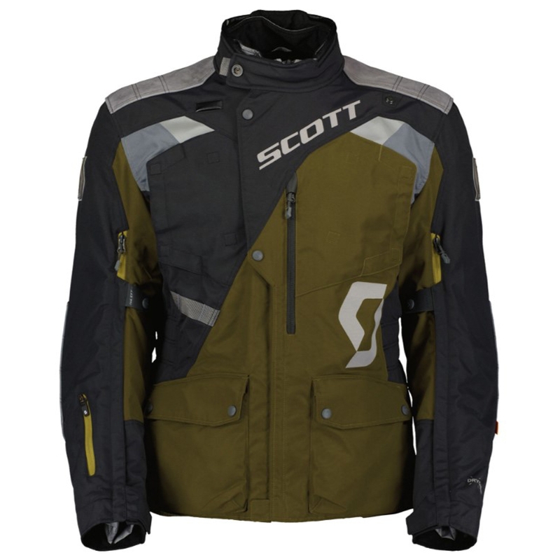 Motorcykeljakke SCOTT Dualraid Dryo brun-sort