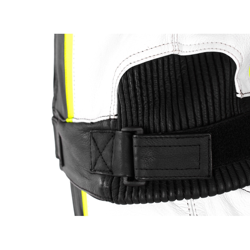 RSA Imola 2 sort-hvid-fluogul motorcykeloverall udsalg