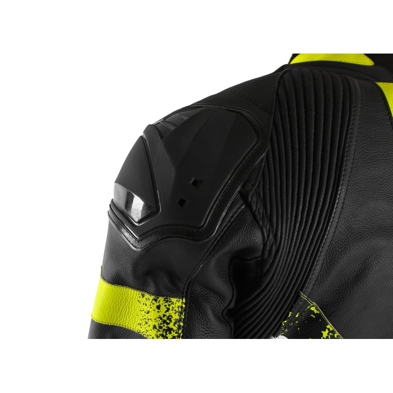 RSA Imola 2 sort-hvid-fluogul motorcykeloverall udsalg