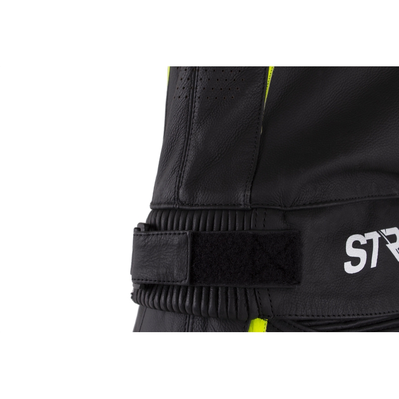 Street Racer Fast Track 2 Sort-hvid-fluogul motorcykeloverall udsalg