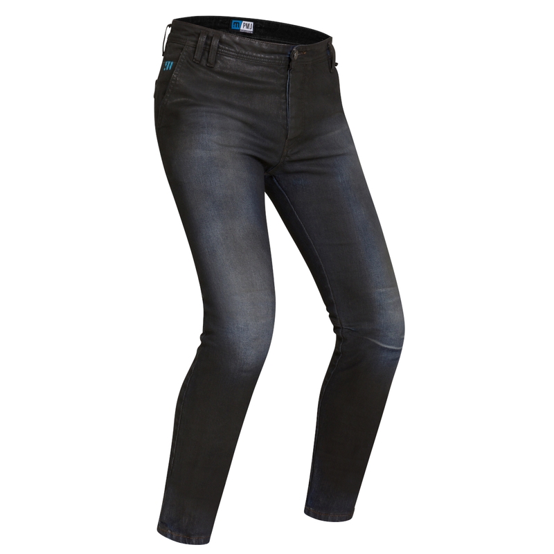 PMJ Russel Tarmac sorte motorcykeljeans udsalg