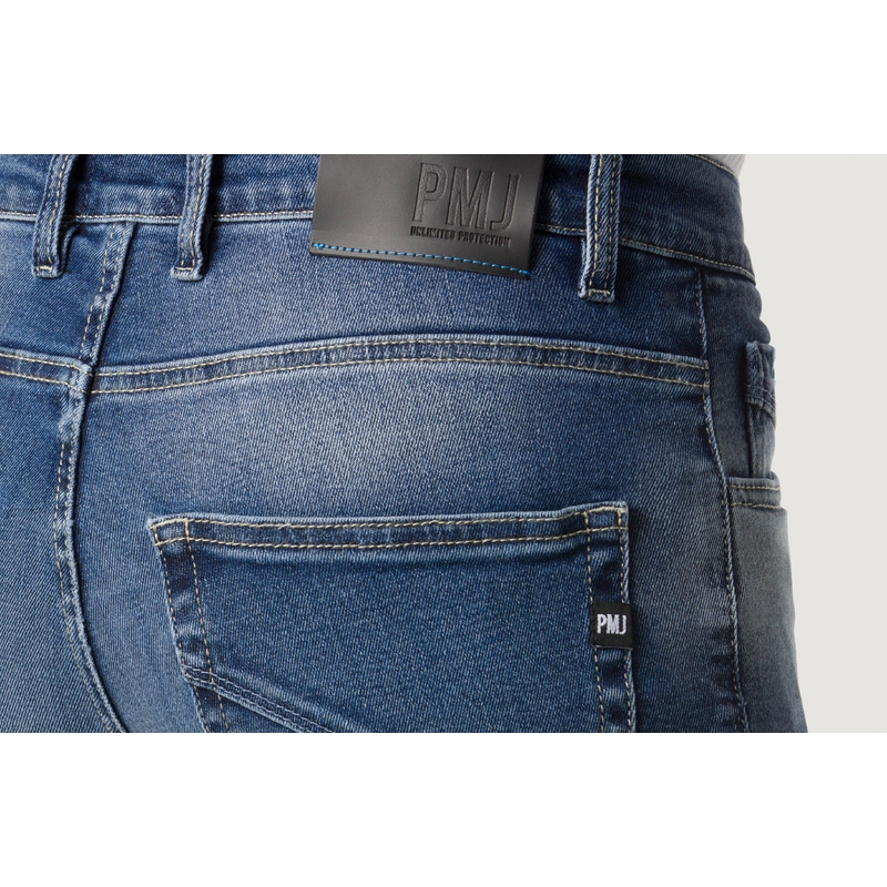PMJ Cruise blå motorcykeljeans udsalg