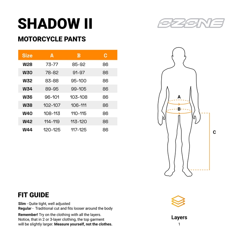 Ozone Shadow II sorte motorcykeljeans udsalg