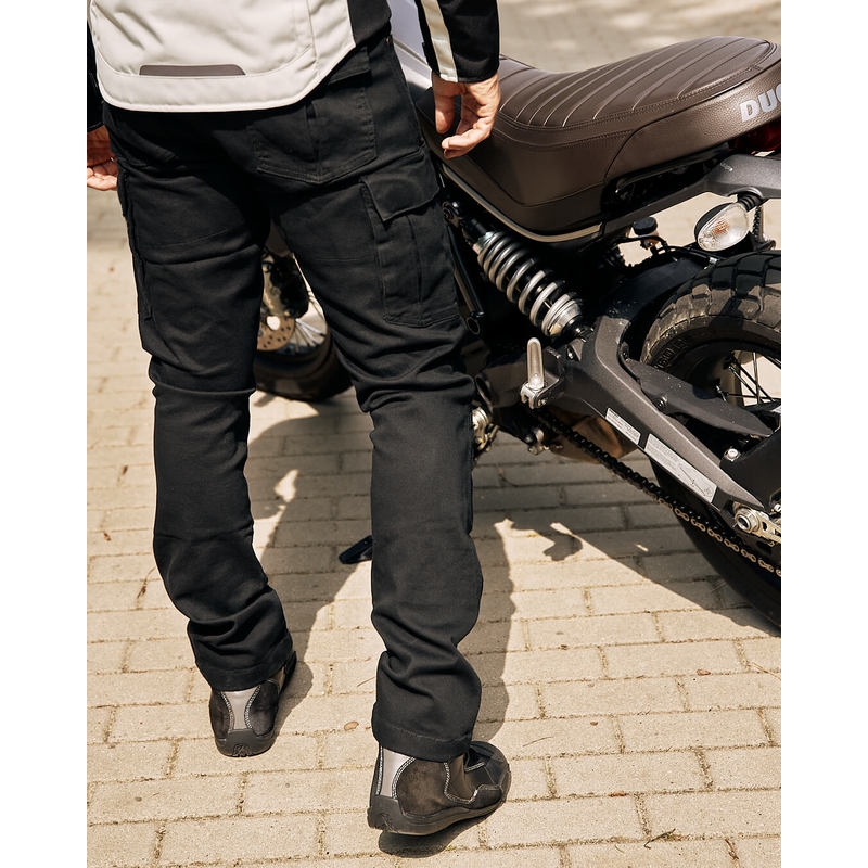 Ozone Shadow II sorte motorcykeljeans udsalg