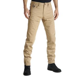 Motorcykeljeans PANDO MOTO Robby Slim beige udsalg