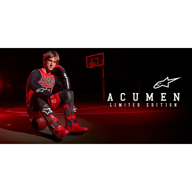 Alpinestars Racer Acumen Limited Edition rød, sort og hvid motocrosstrøje til børn