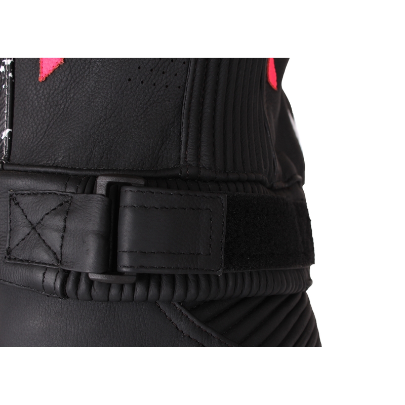 Dame motorcykeldragt RSA GT2 sort-hvid-fluoro pink udsalg