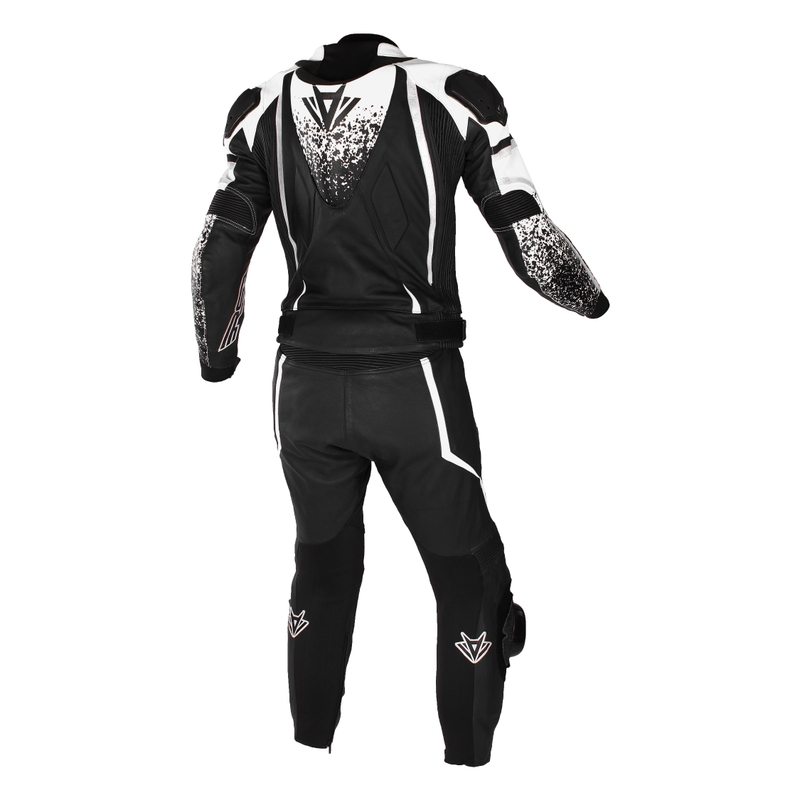 RSA GT2 sort og hvid motorcykeloverall udsalg