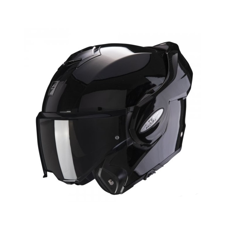 Scorpion EXO-TECH EVO flip-up hjelm, sort, blank