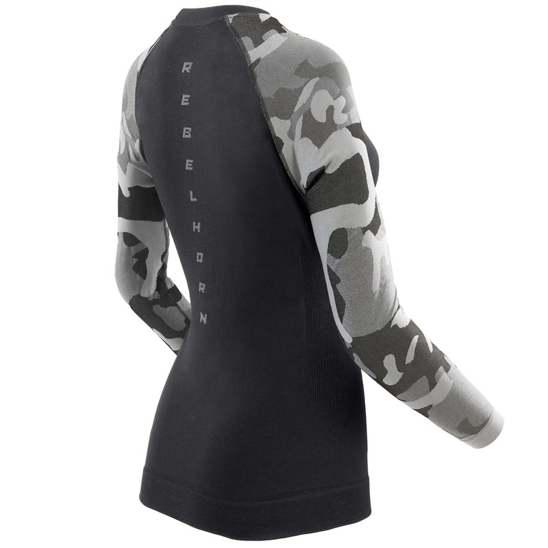 Rebelhorn Freeze II camo termotrøje til kvinder