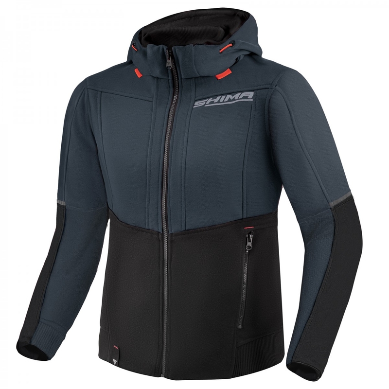 Dame motorcykelsweatshirt Shima Daybreaker sort-grå
