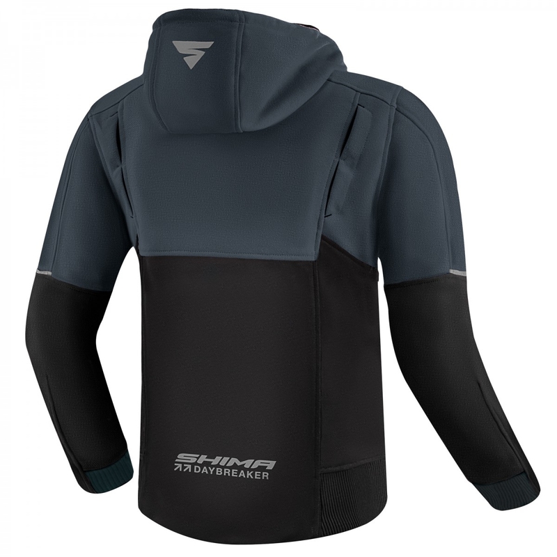 Dame motorcykelsweatshirt Shima Daybreaker sort-grå