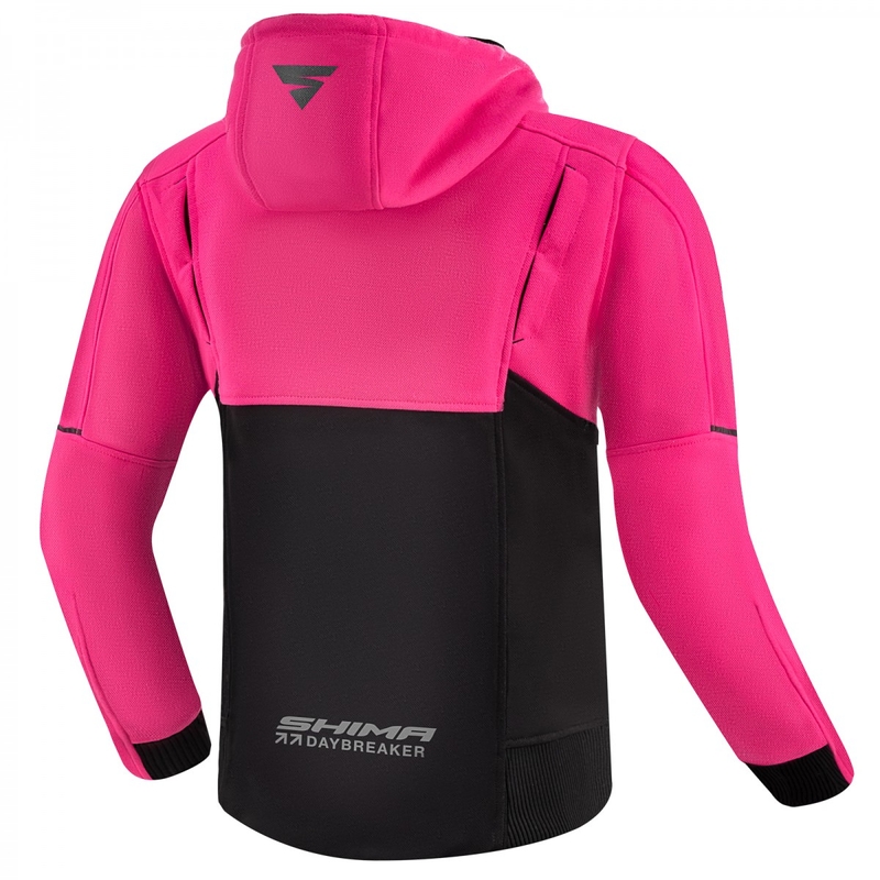 Dame motorcykelsweatshirt Shima Daybreaker sort-pink