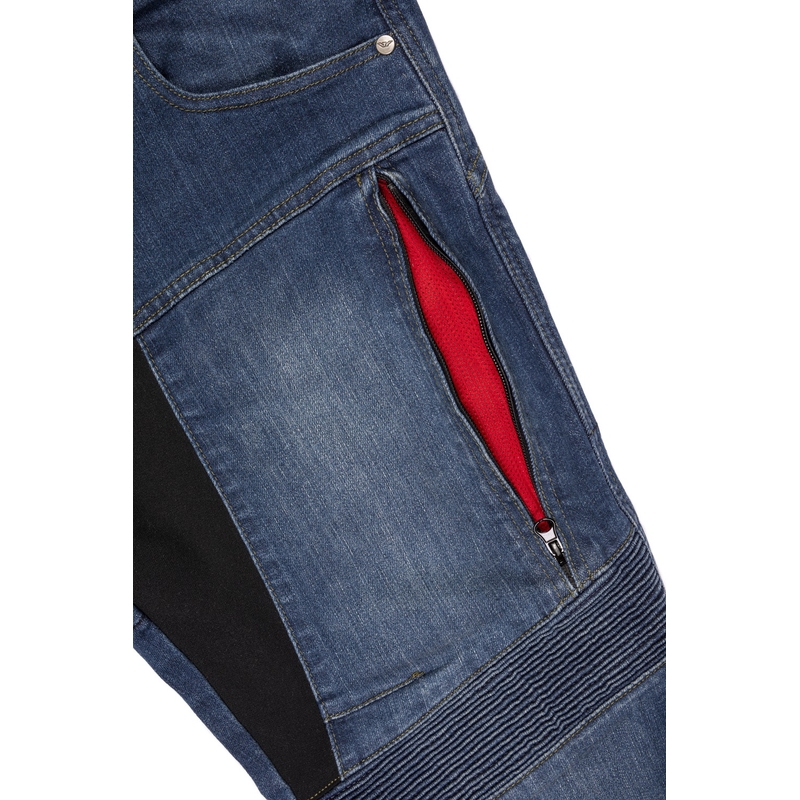 Ayrton 505 motorcykeljeans, vasket blå