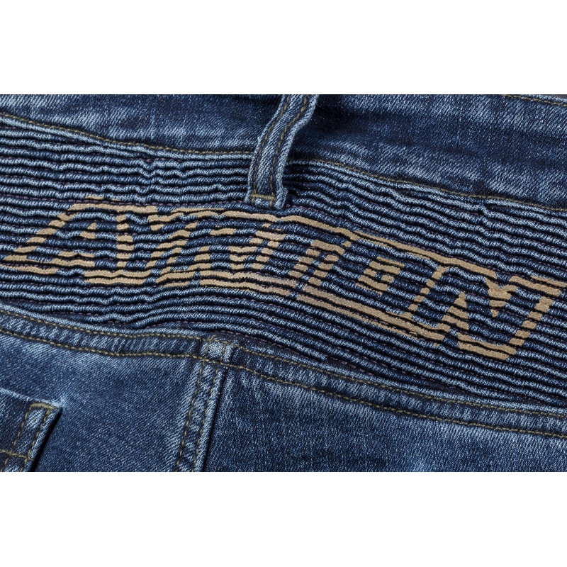 Ayrton 505 motorcykeljeans, vasket blå