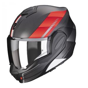 Scorpion EXO-TECH EVO Carbon Genus sort-rød mat