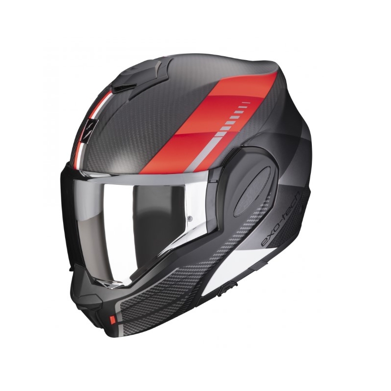 Scorpion EXO-TECH EVO Carbon Genus sort-rød mat