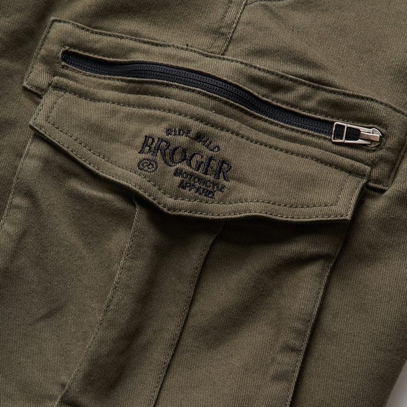 BROGER Alaska II motorcykeljeans olivengrøn udsalg