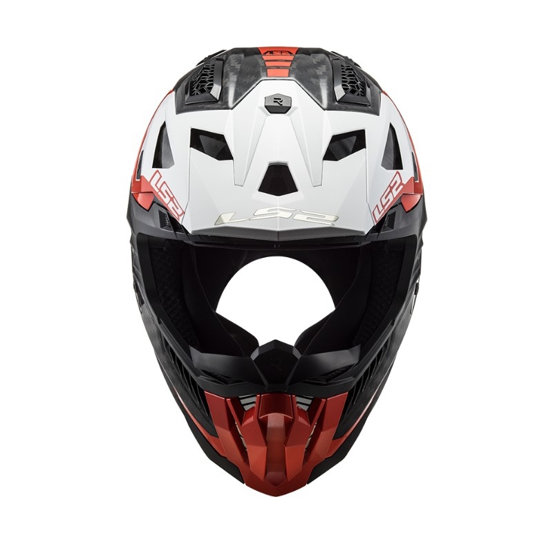 Motocrosshjelm LS2 MX703 C X-Force Victory sort-rød-hvid