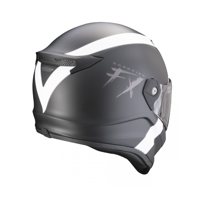 Motorcykelhjelm SCORPION COVERT FX GALLUS sort og hvid