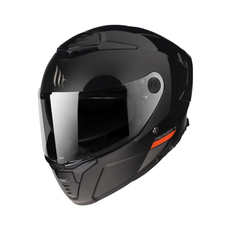 Integralhjelm MT FF118SV Thunder 4 SV sort blank
