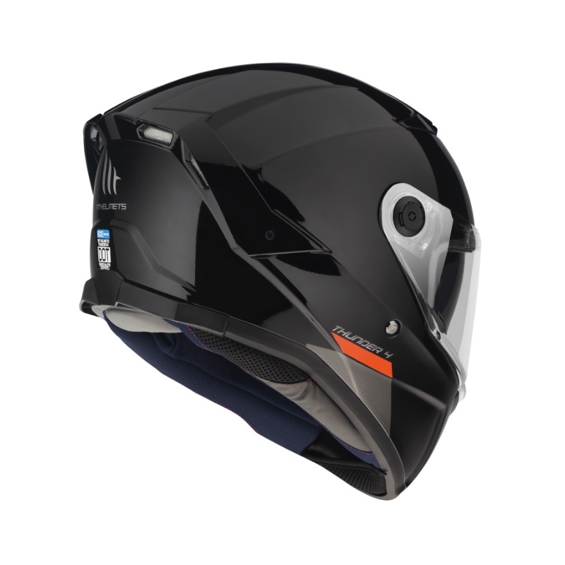 Integralhjelm MT FF118SV Thunder 4 SV sort blank