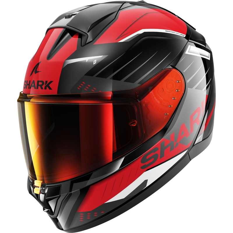 Integrální přilba na motorku SHARK RIDILL 2 BERSEK černo-šedo-červená