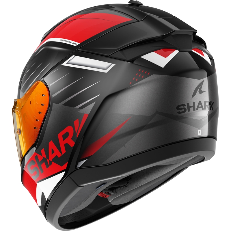 Integrální přilba na motorku SHARK RIDILL 2 BERSEK černo-šedo-červená