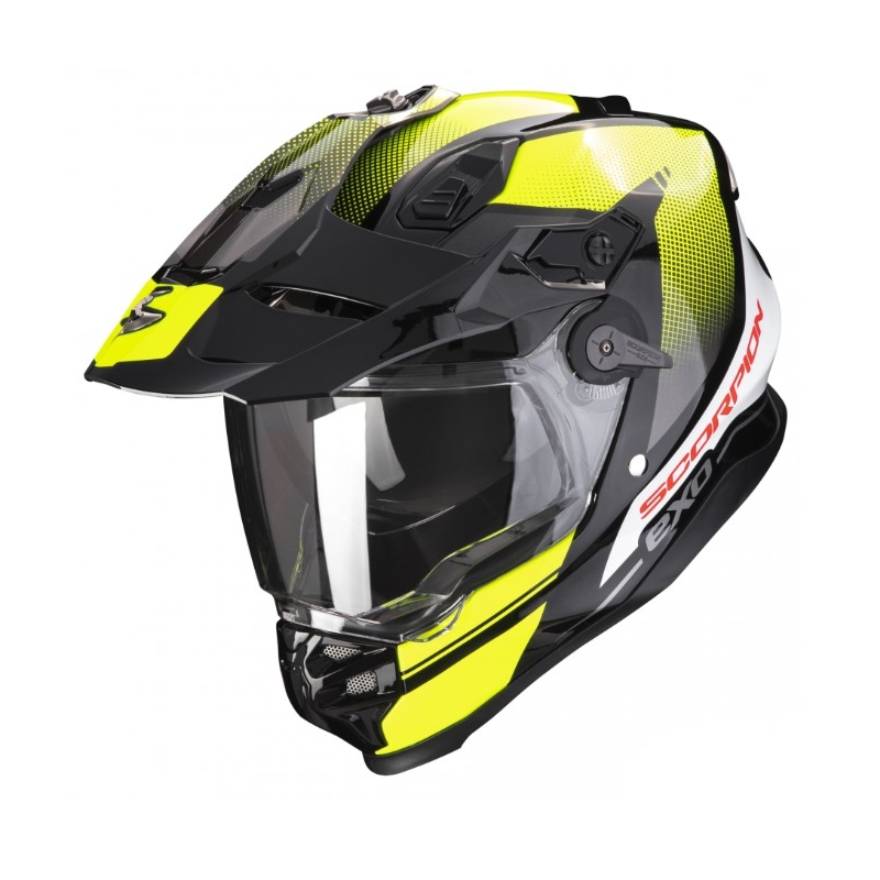 Enduro-motorcykelhjelm SCORPION ADF-9000 AIR Trail sort-fluogul