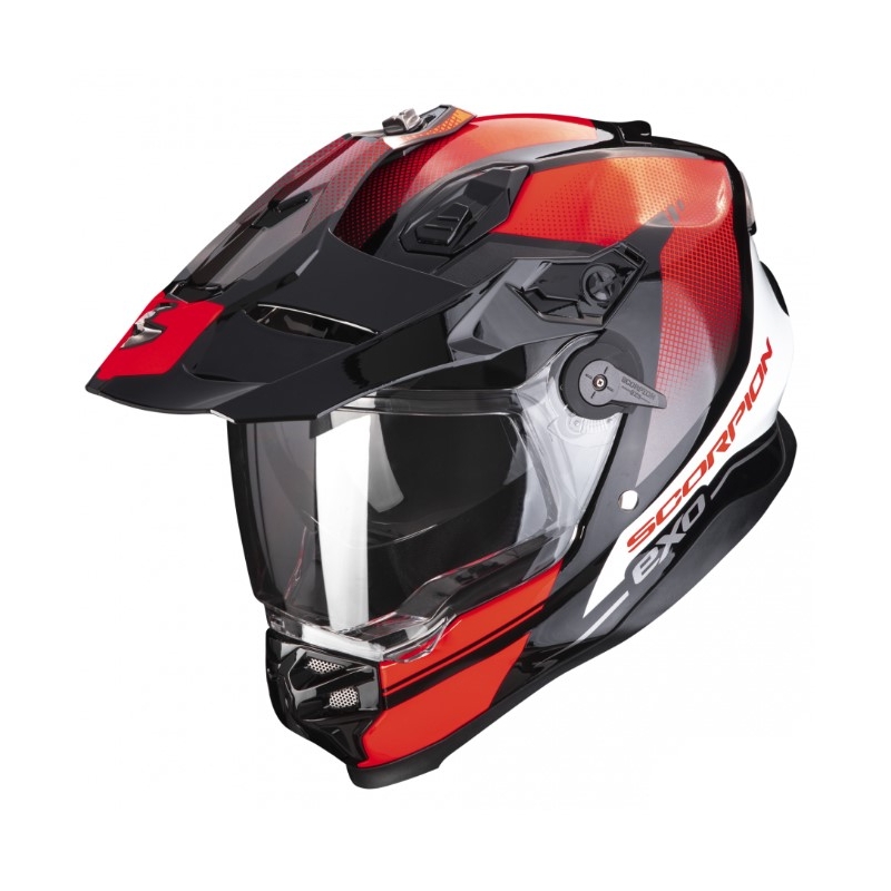 Enduro-motorcykelhjelm SCORPION ADF-9000 AIR Trail sort-rød udsalg