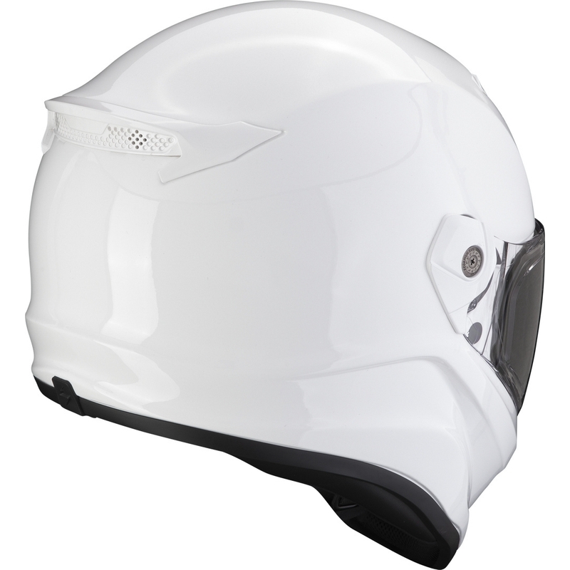 Integreret motorcykelhjelm SCORPION COVERT FX hvid