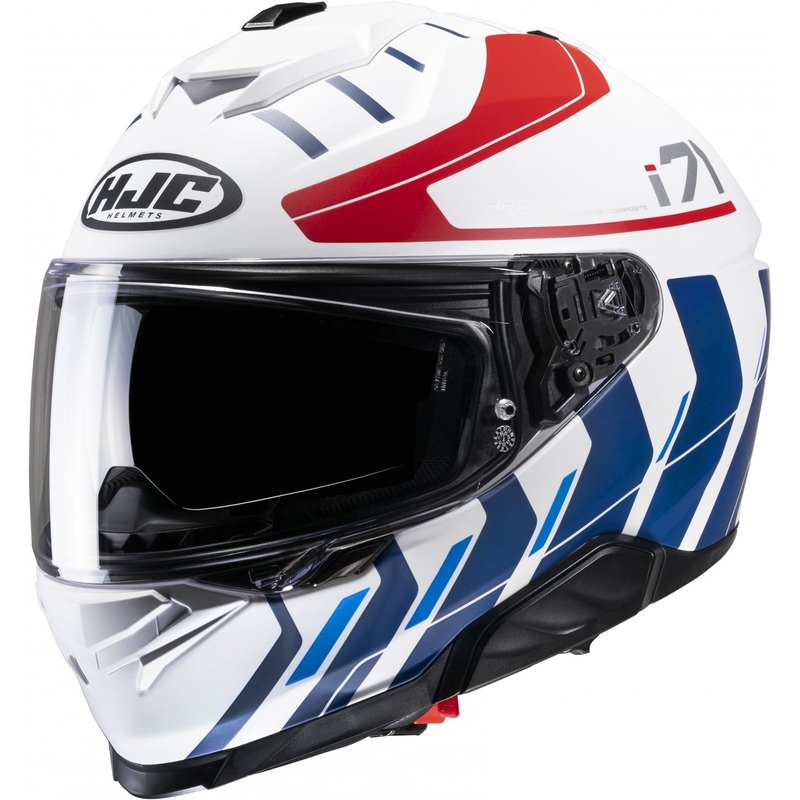 Integreret motorcykelhjelm HJC i71 Simo MC21SF rød-blå-hvid