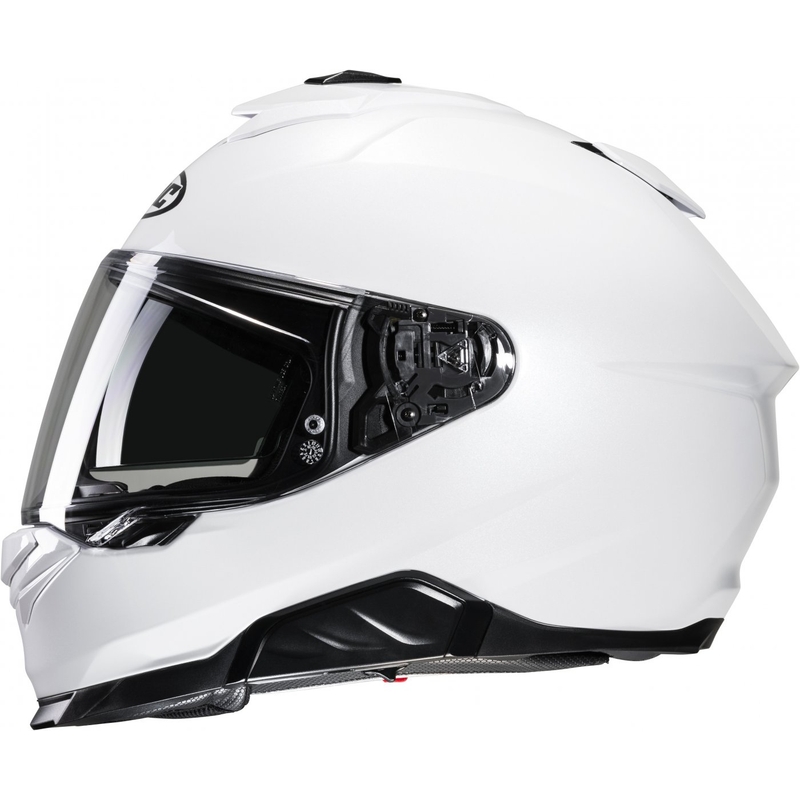 HJC i71 Solid pearl white integreret motorcykelhjelm