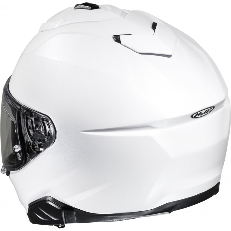 HJC i71 Solid pearl white integreret motorcykelhjelm