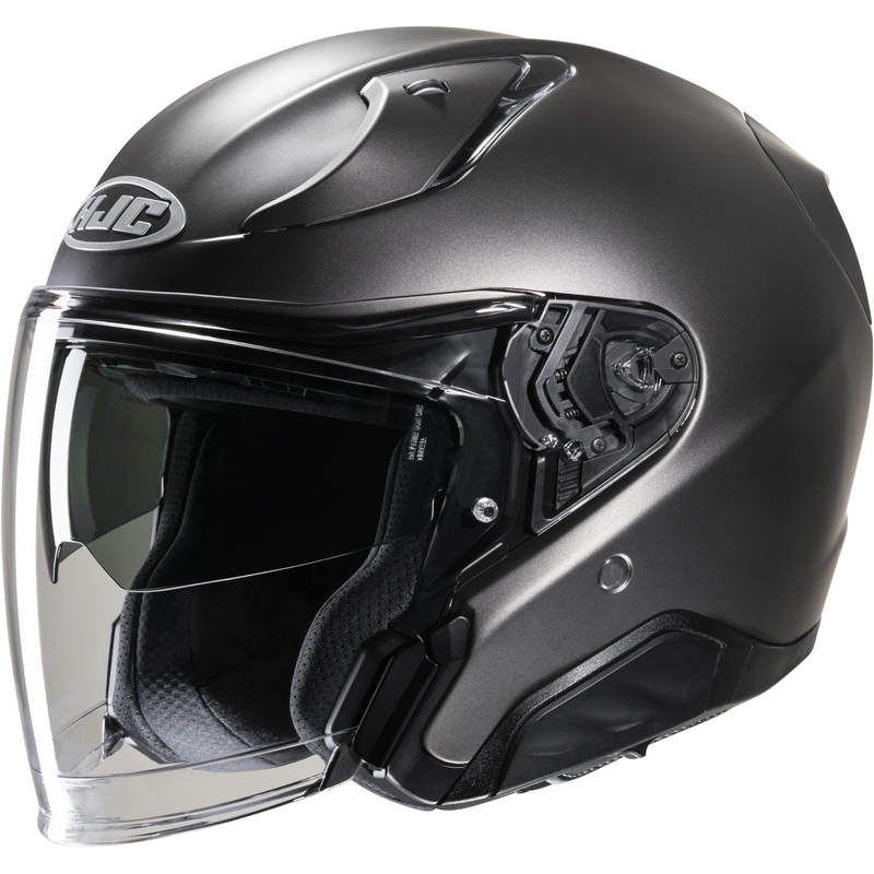 HJC RPHA 31 Solid semi-flad titanium åben motorcykelhjelm