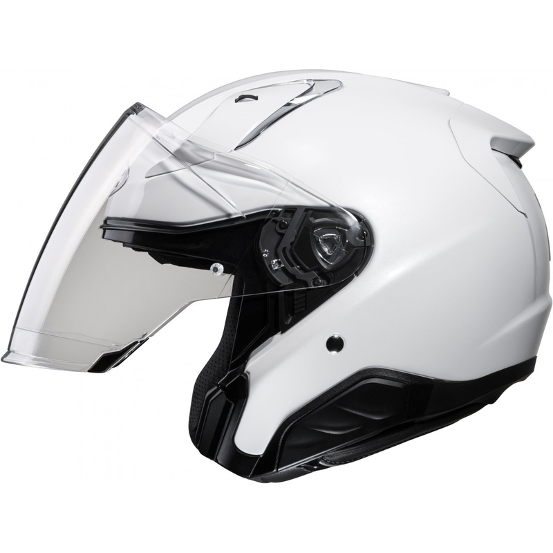 Åben motorcykelhjelm HJC RPHA 31 Solid pearl white