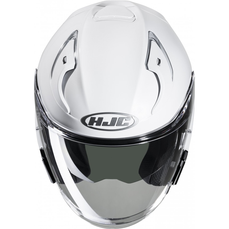 Åben motorcykelhjelm HJC RPHA 31 Solid pearl white