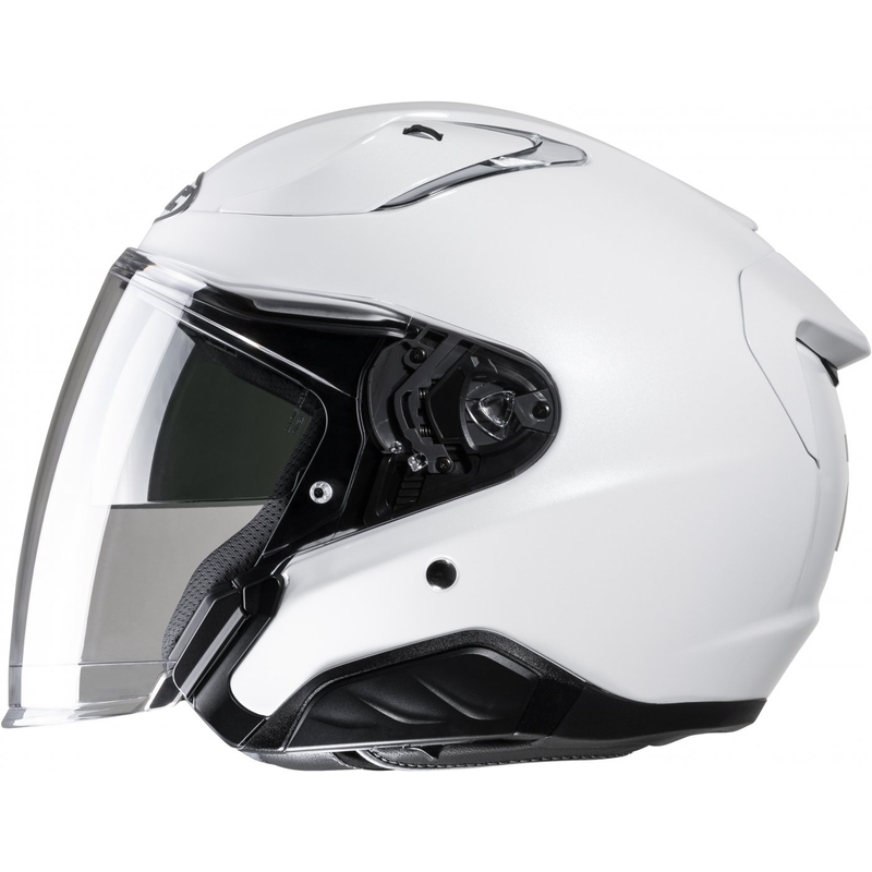 Åben motorcykelhjelm HJC RPHA 31 Solid pearl white