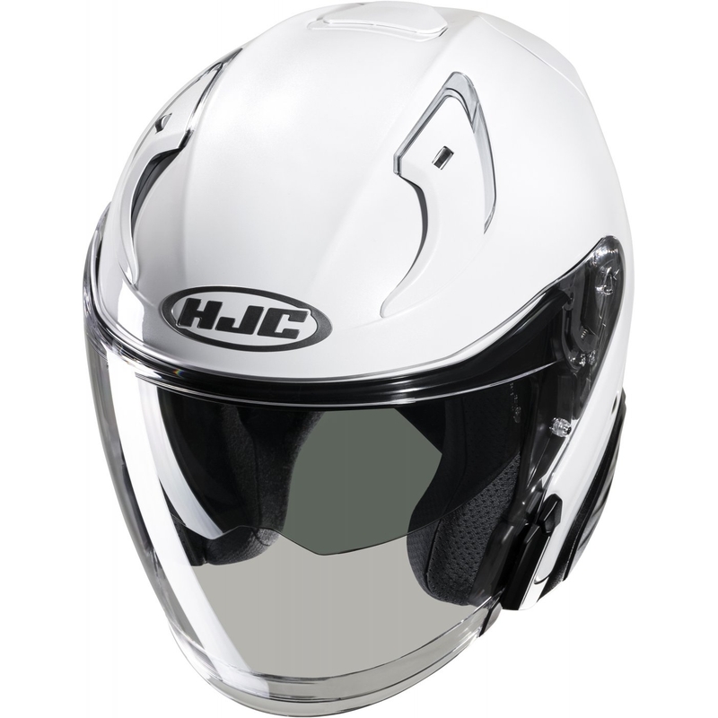 Åben motorcykelhjelm HJC RPHA 31 Solid pearl white