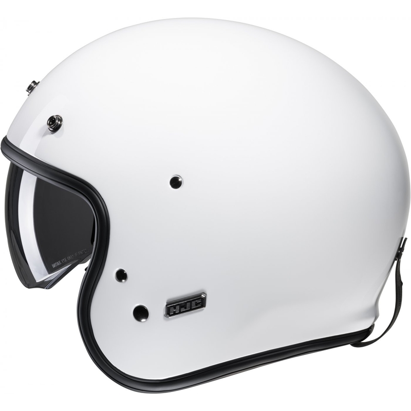 Åben motorcykelhjelm HJC V31 Solid hvid