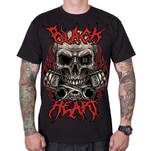 T-shirt til mænd Black Heart Metal Head