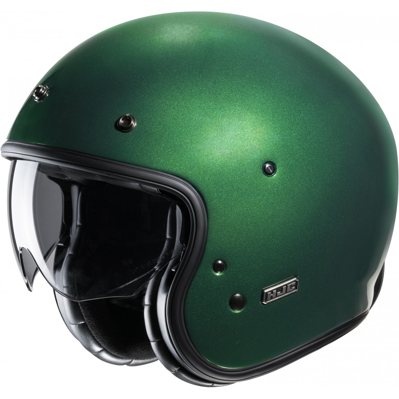 Åben motorcykelhjelm HJC V31 Solid grøn