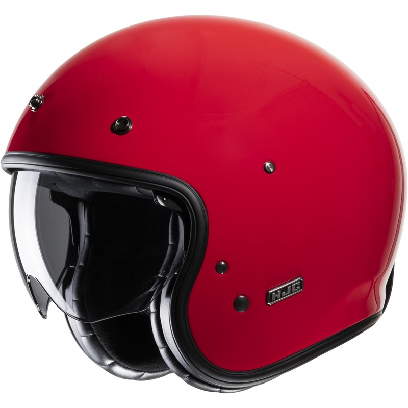 Åben motorcykelhjelm HJC V31 Solid rød