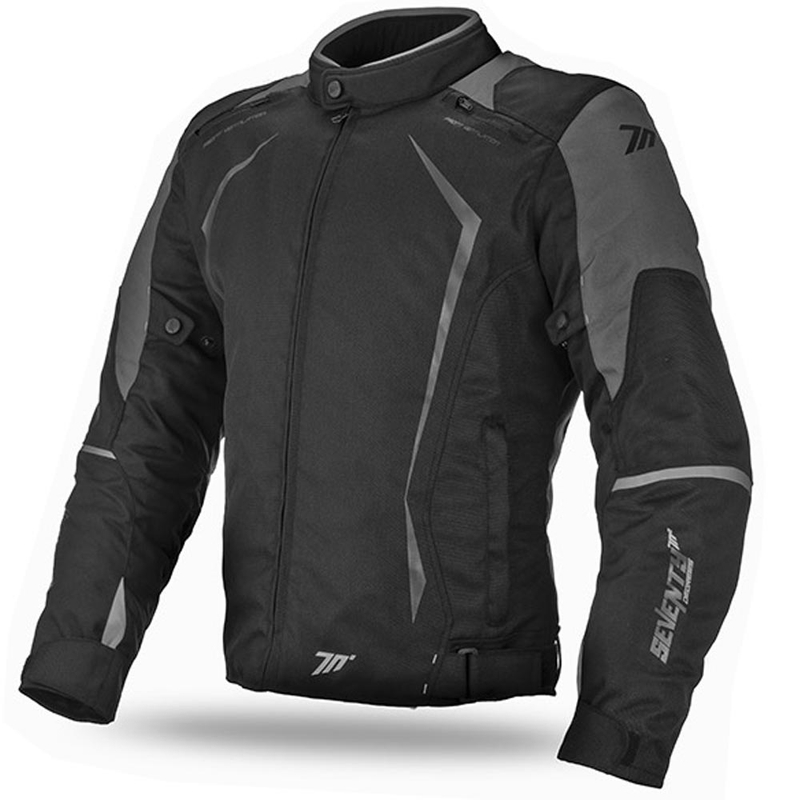 Motorcykeljakke SEVENTY DEGREES SD-JR47 sort-grå