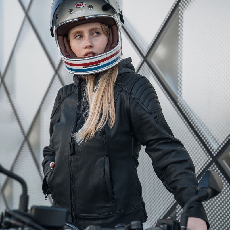 Dame motorcykeljakke Rebelhorn Impala sort