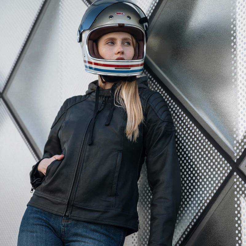 Dame motorcykeljakke Rebelhorn Impala sort