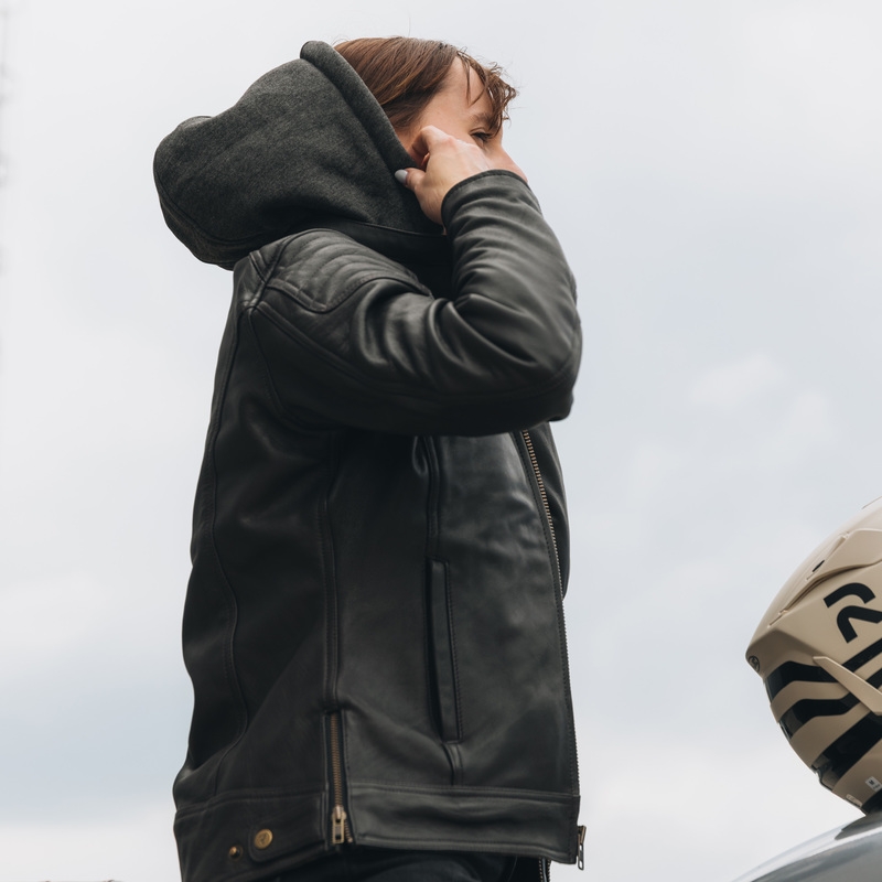 Dámská bunda na motorku Rebelhorn Impala Vintage hnědá