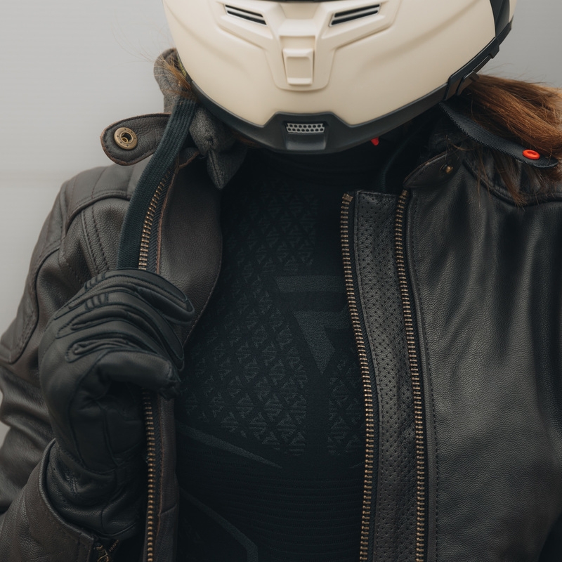 Dámská bunda na motorku Rebelhorn Impala Vintage hnědá