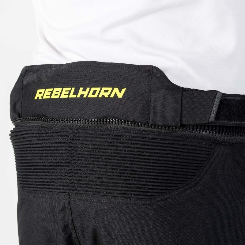 Rebelhorn Patrol Grey-Black-Fluo Yellow motorcykelbukser udsalg